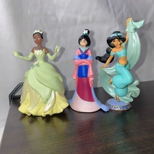 Set of 10 Disney Princess Hard Plastic Miniatures